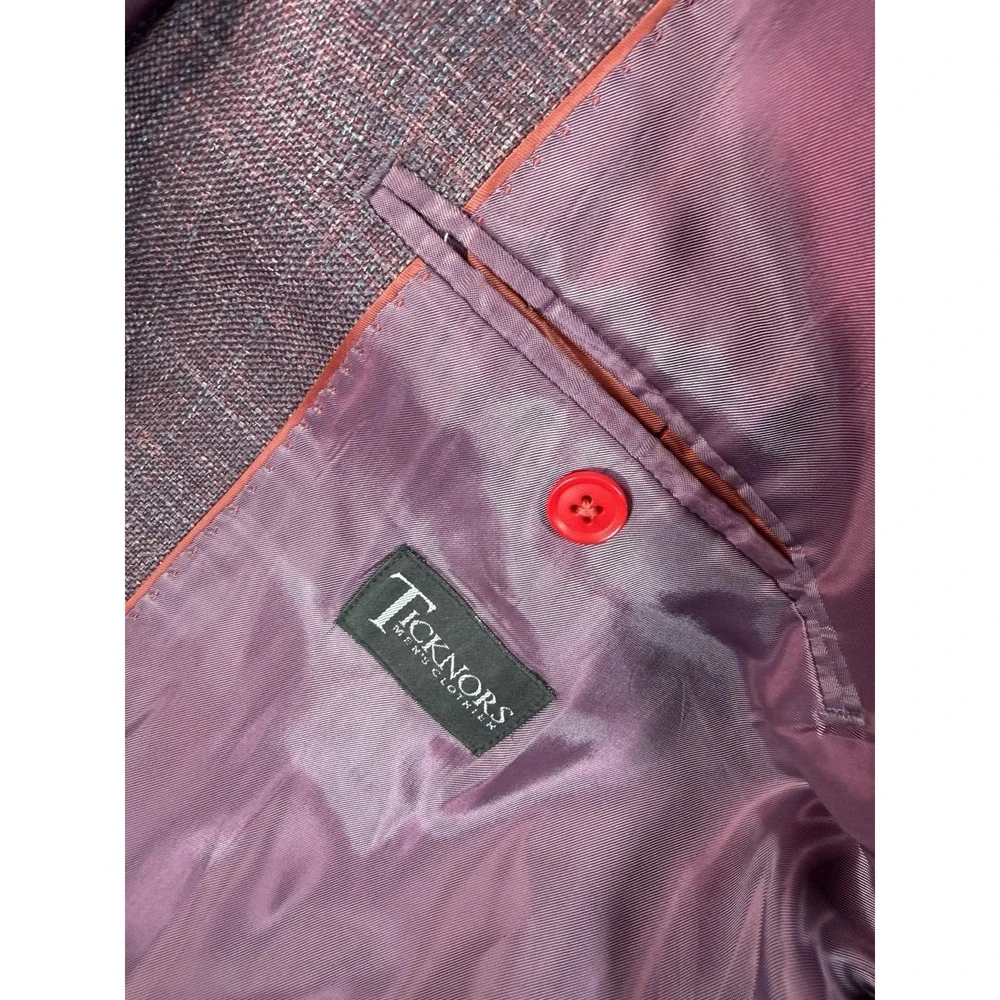 Tailo Red Loro Piana Summertime Blazer Men's Size 48 Regular Wool Blend